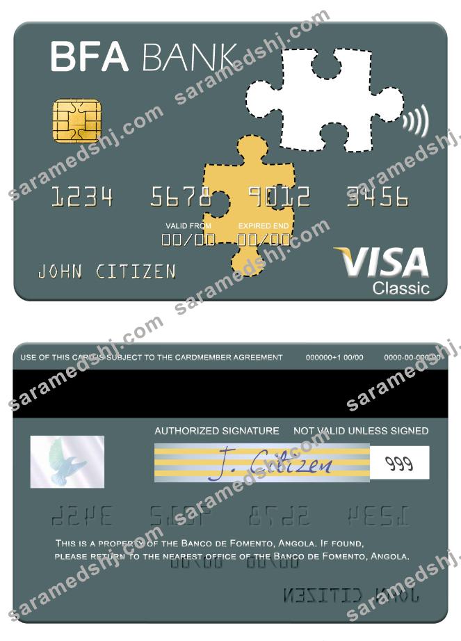 Angola Banco de Fomento visa card